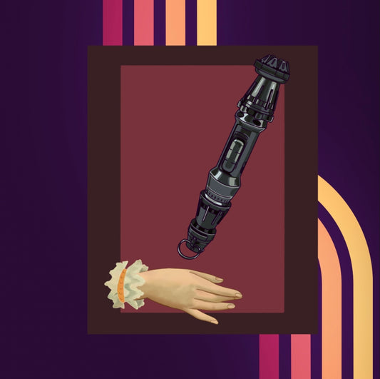 Balanced Galaxy Rey Victorian Style Lightsaber Postcard - Fiat Lux Illustration