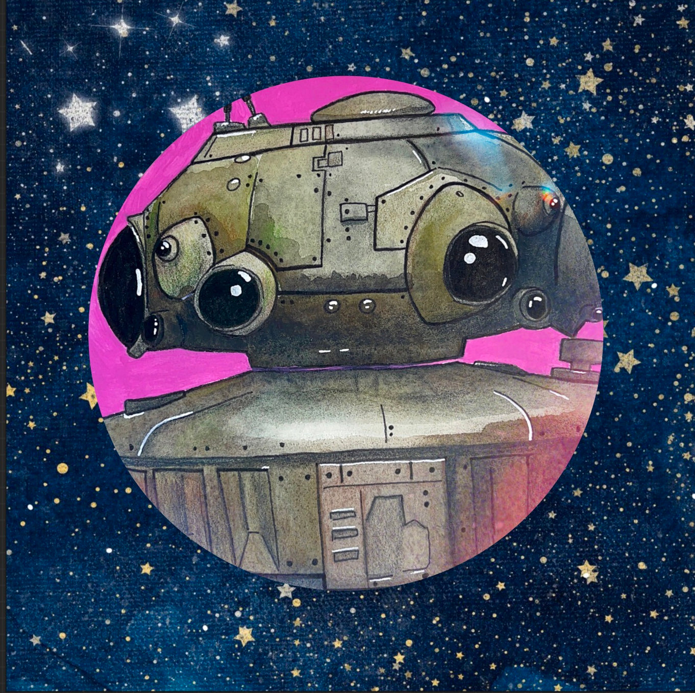 Probe Droid * Droids Original Watercolors - Fiat Lux Illustration
