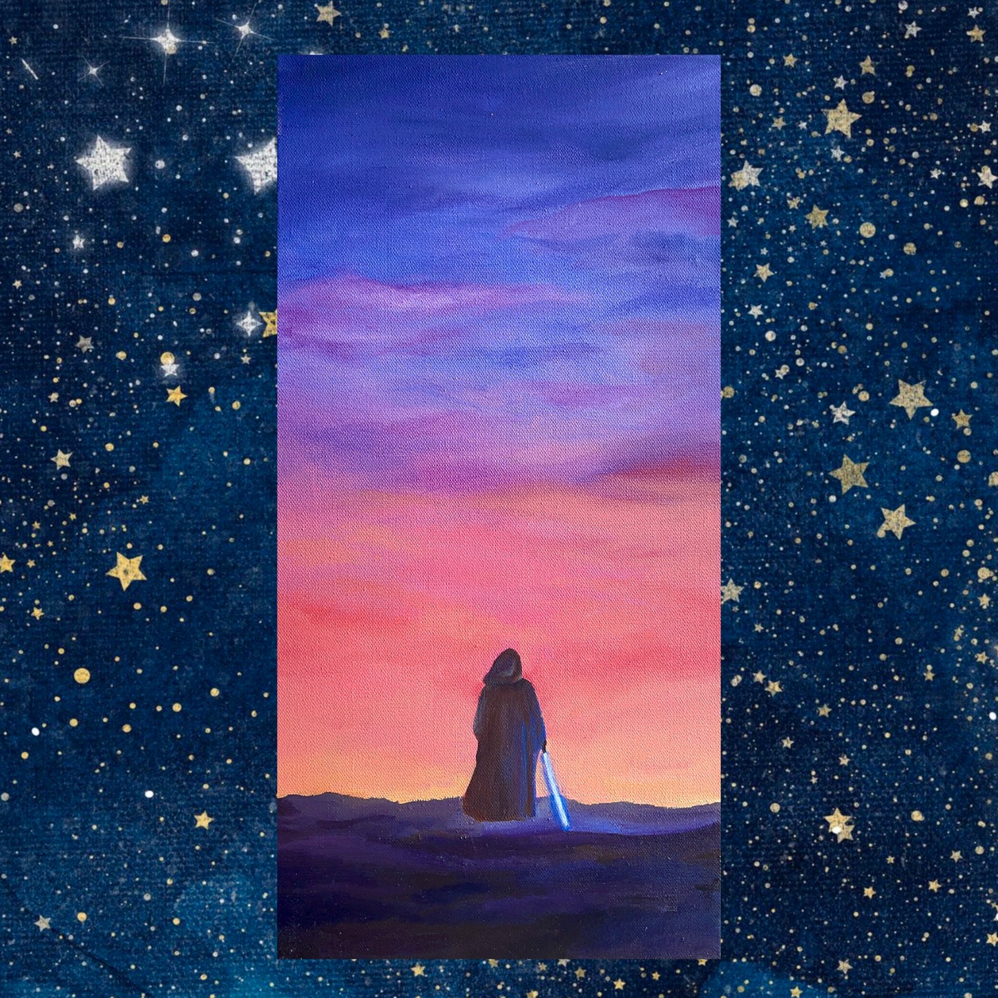 Sunset on Tatooine with Ben Oil Painting