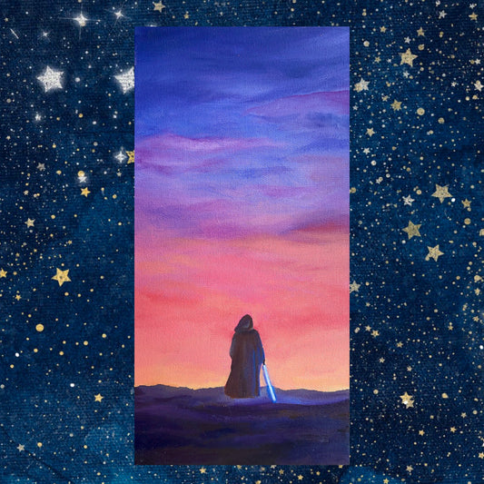 Sunset on Tatooine with Ben Oil Painting