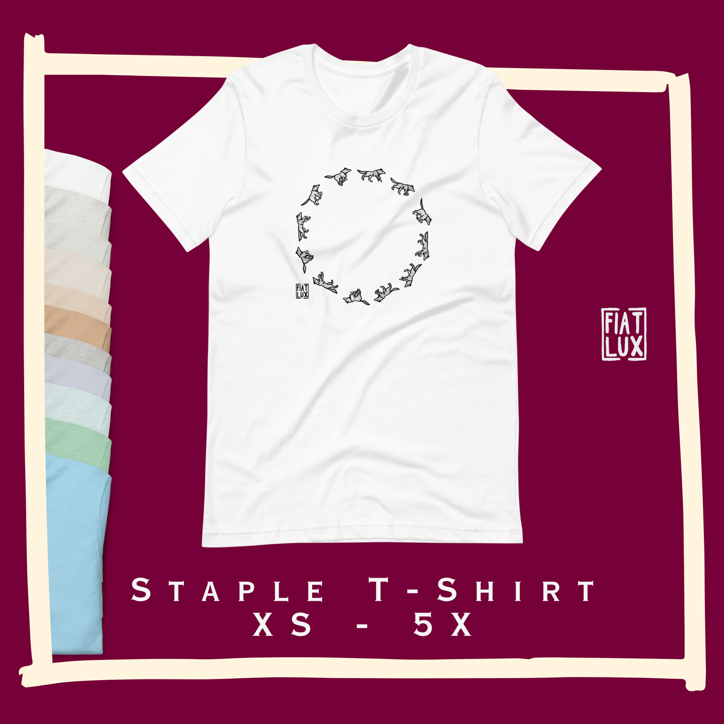 Sketch Collection Shirts - Loth Wolf Running