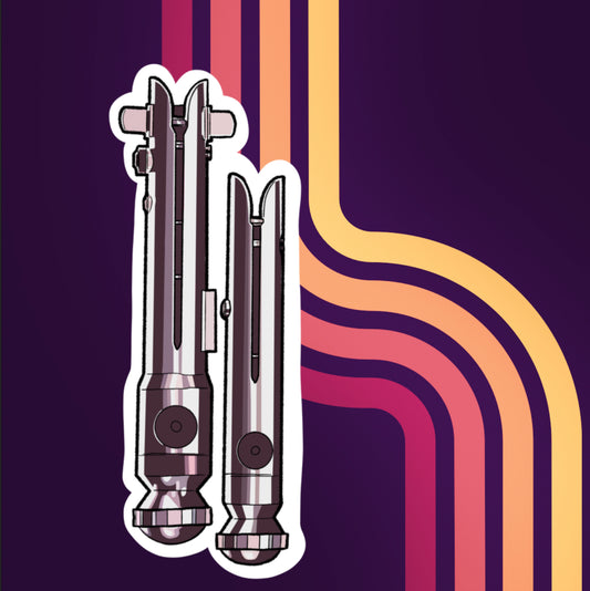 Ahsoka Tano dual clone wars Lightsaber Acrylic Keychain