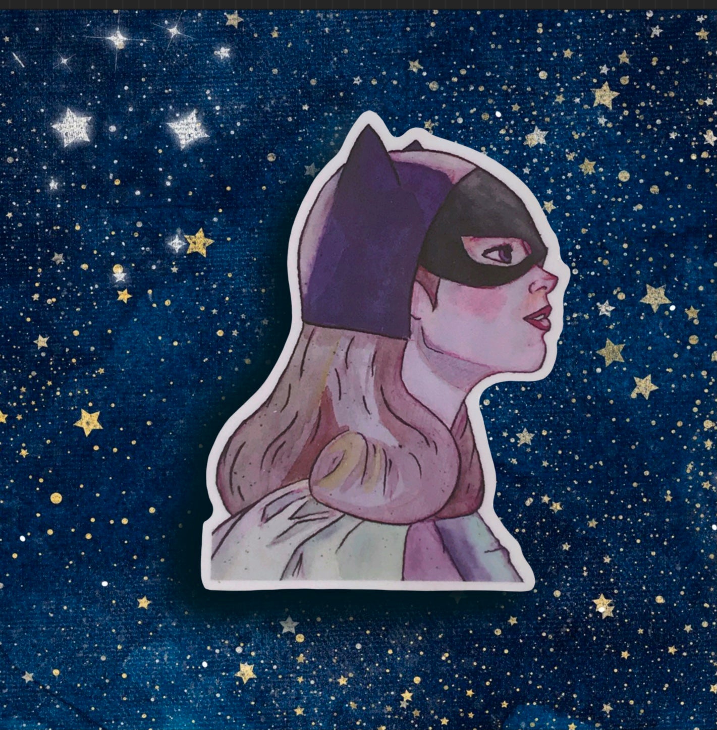 Batgirl TV Show Vinyl Sticker - Fiat Lux Illustration