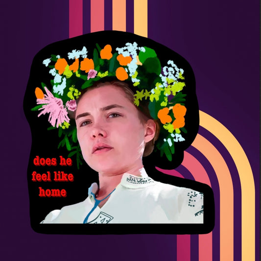 Final Girls Stickers - Midsommar Dani Florence Pugh Portrait Vinyl Sticker - Fiat Lux Illustration