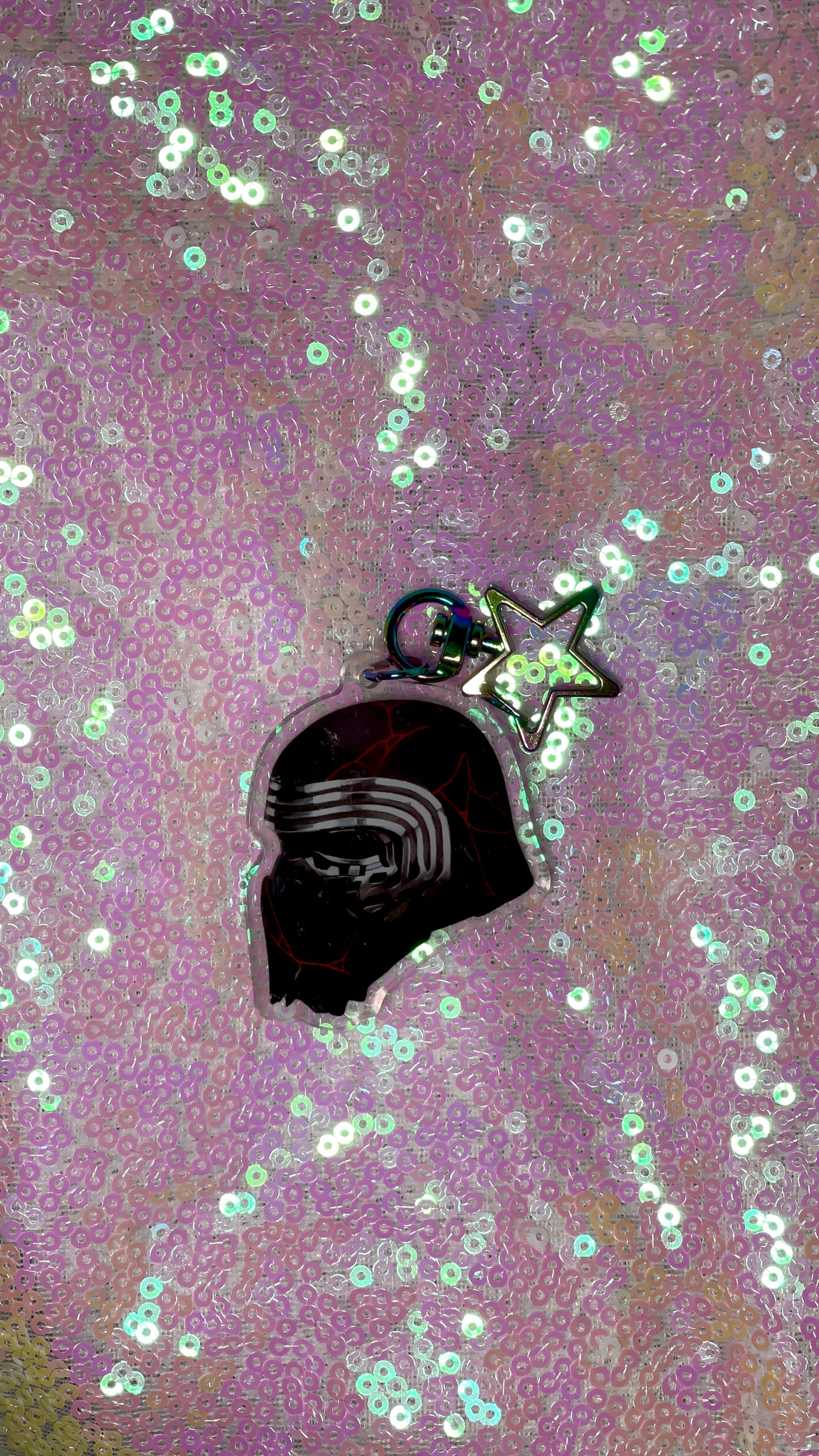 Kylo Ren Adam Driver Helmet Acrylic Keychain