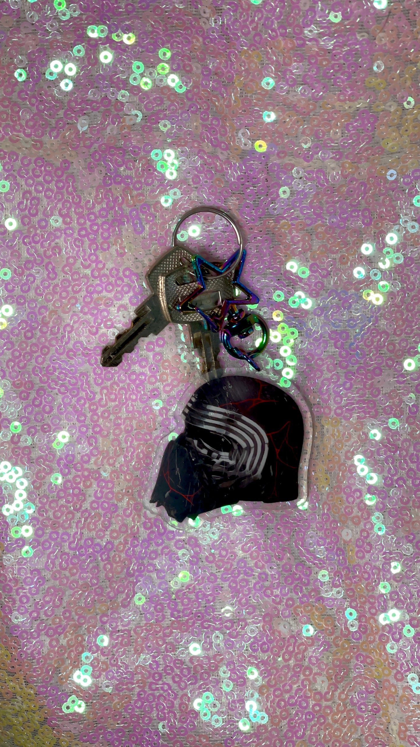 Kylo Ren Adam Driver Helmet Acrylic Keychain