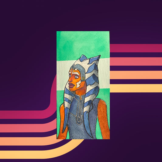 Ahsoka Original Watercolor - Fiat Lux Illustration