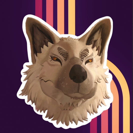 White Loth Wolf Lothal Kanan Jarrus Star Wars Rebels Spirit Acrylic Keychain
