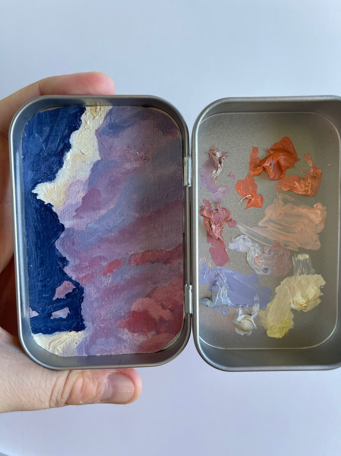 Clouds Oil Painting Tin Palette Series 6
