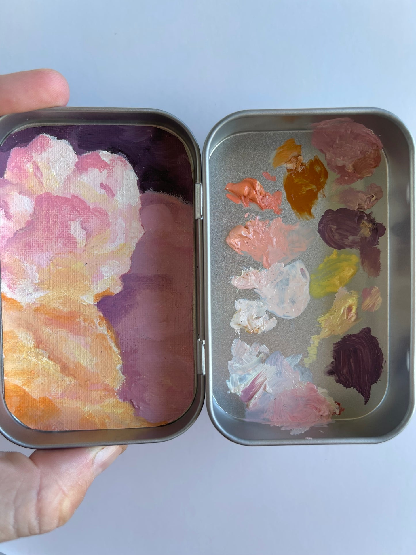 Clouds Oil Painting Tin Palette Series 5