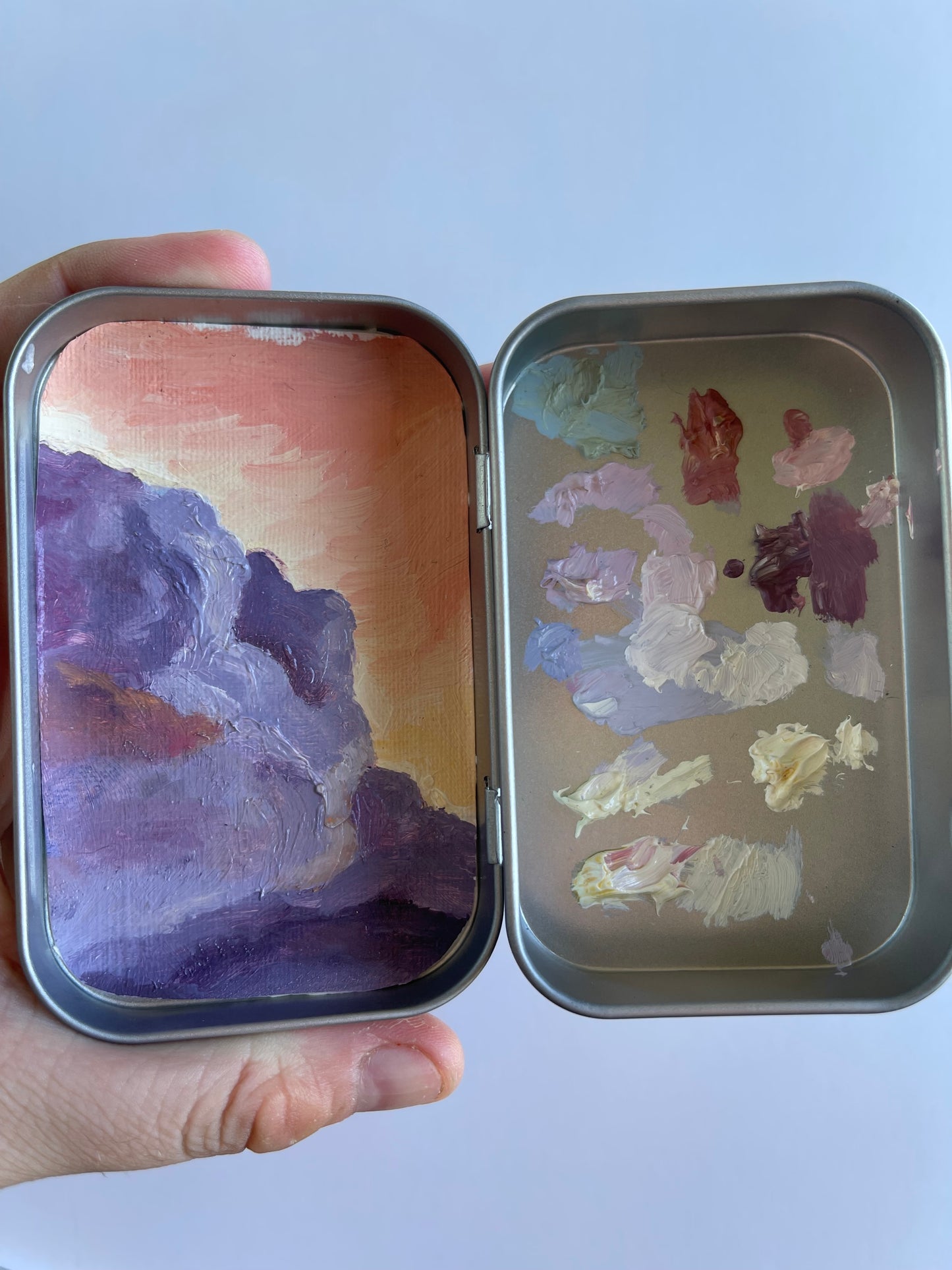 Clouds Oil Painting Tin Palette Series 3