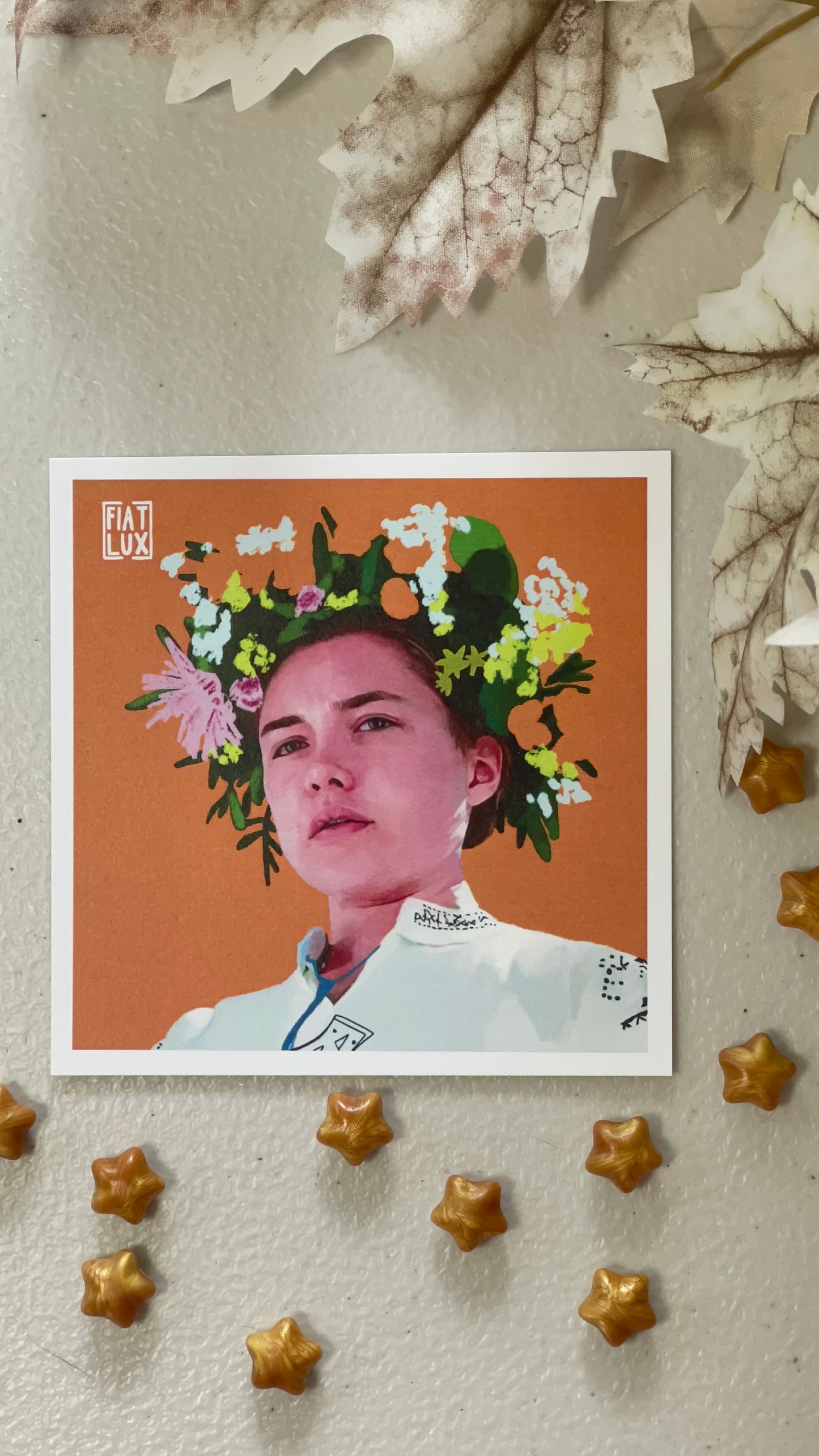 Dani Midsommar Florence Pugh Illustration Mini Print 4x4