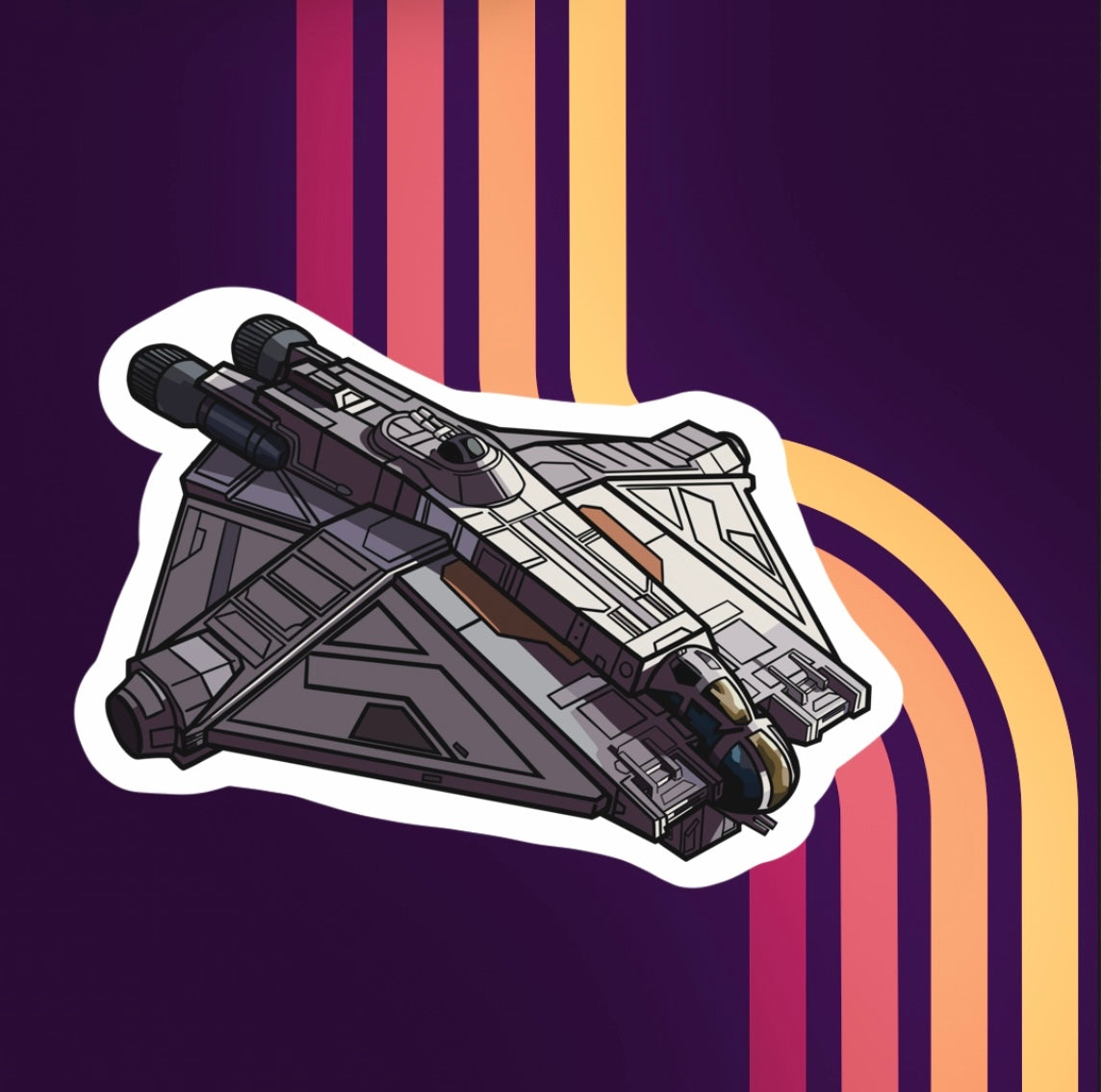 The Ghost Starfighter Rebels Crew Vinyl Sticker