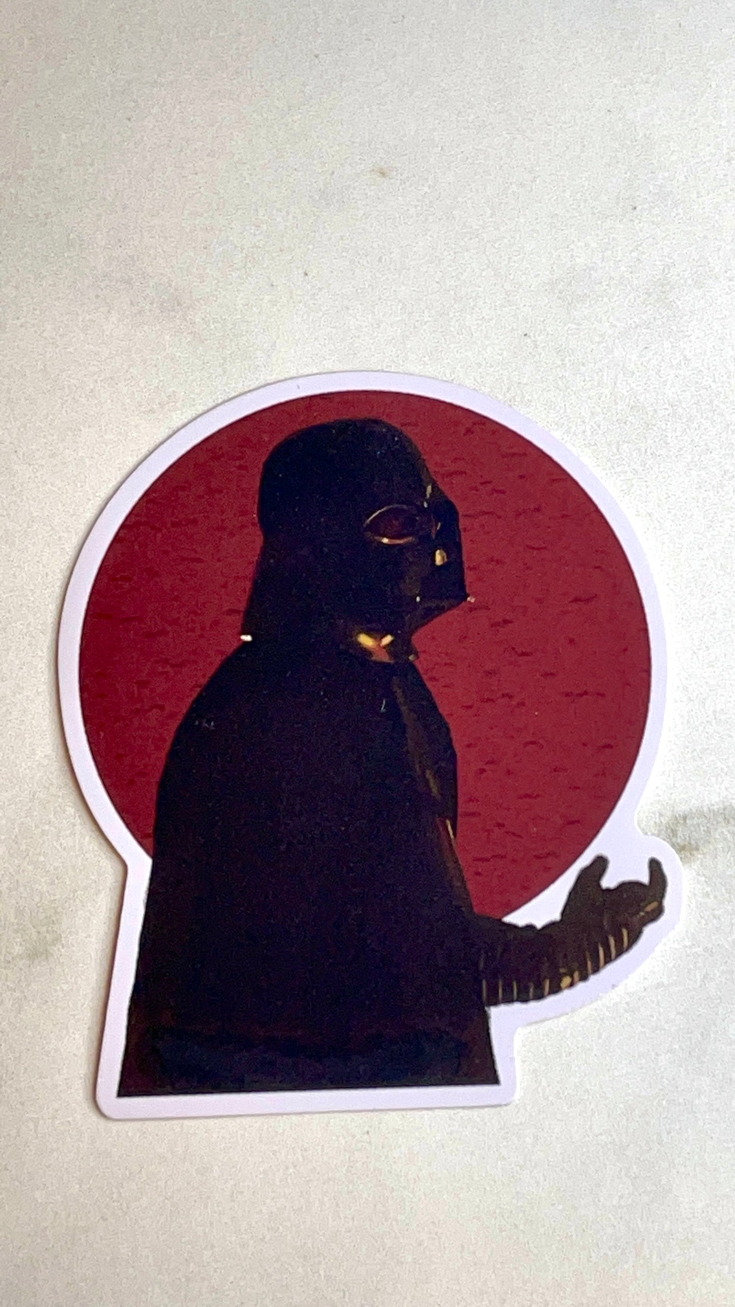 Darth Vader Stained Glass Portrait Sticker