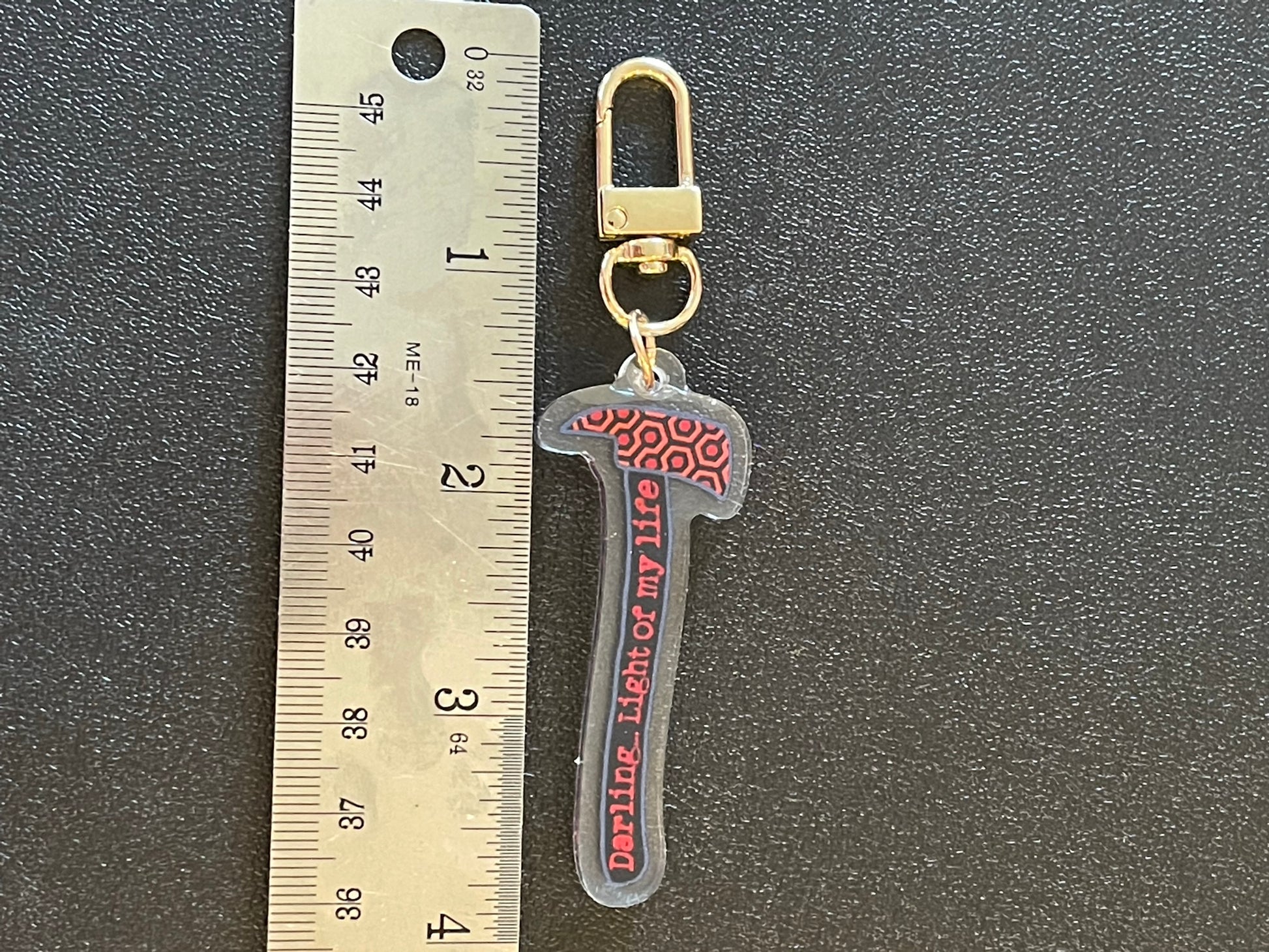 "Darling...light of my life" Horror movie the shining carpet pattern Axe head jack torrance Acrylic Keychain