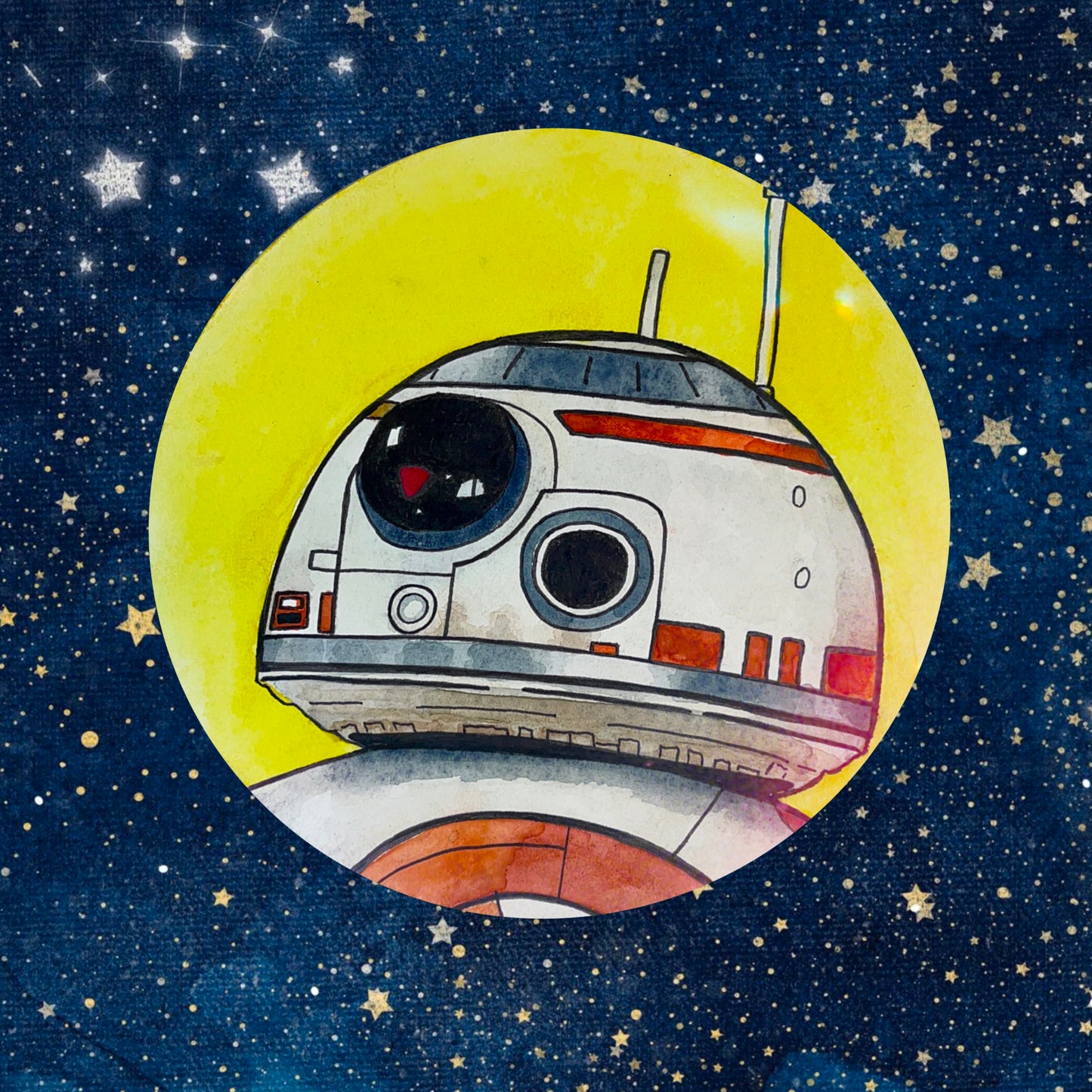 BB-8 * Droids Original Watercolors - Fiat Lux Illustration