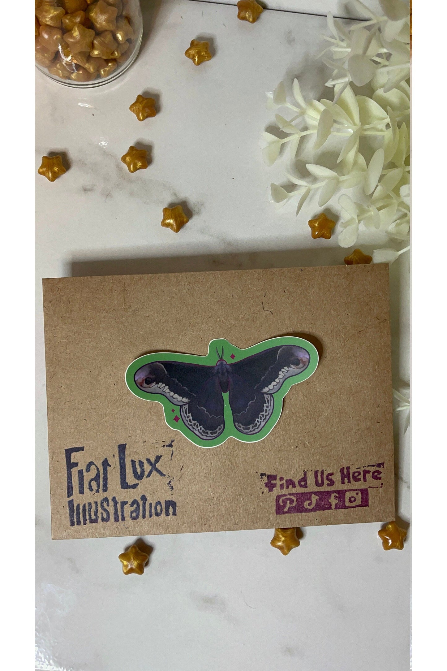 Moths Sticker Pack (Set of 4).