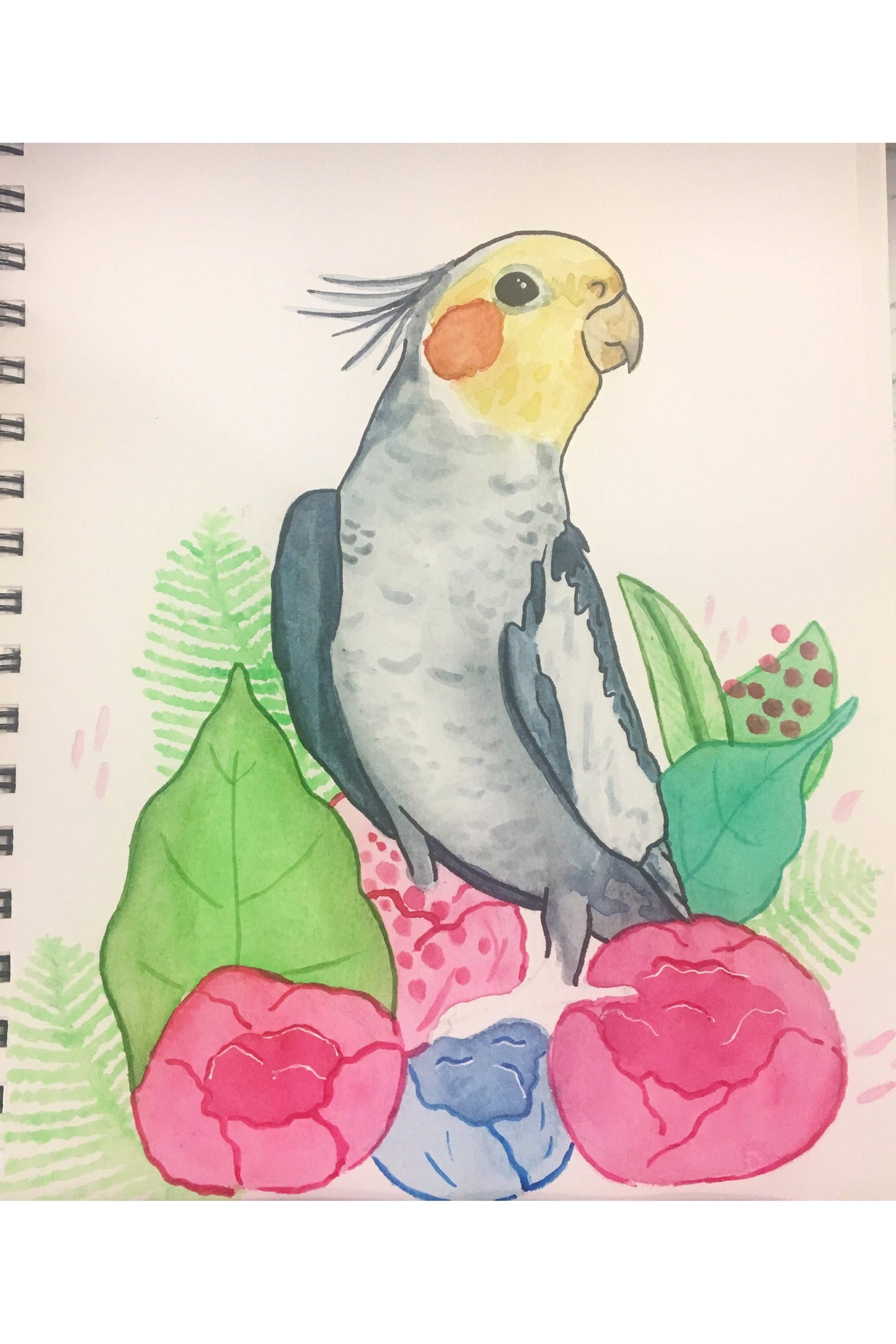 5x7 Custom Pet Portrait Watercolor Illustration.