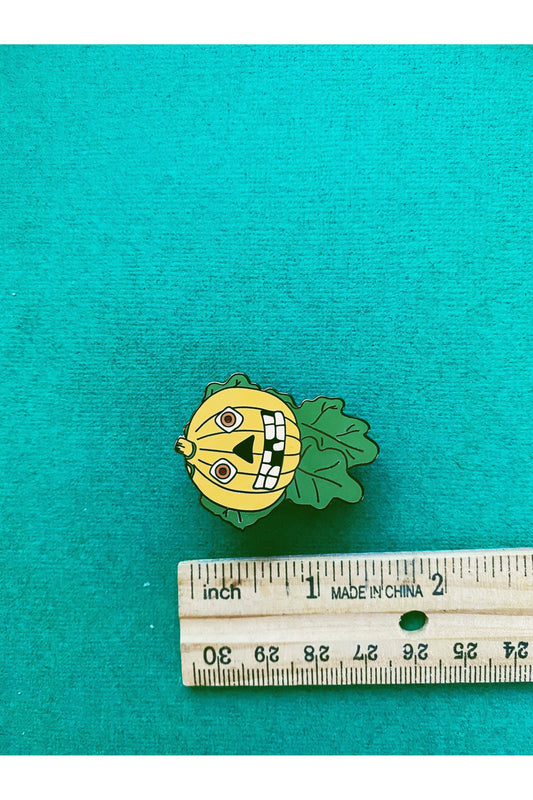 Jack O'Lantern Vintage Style Enamel Pin.
