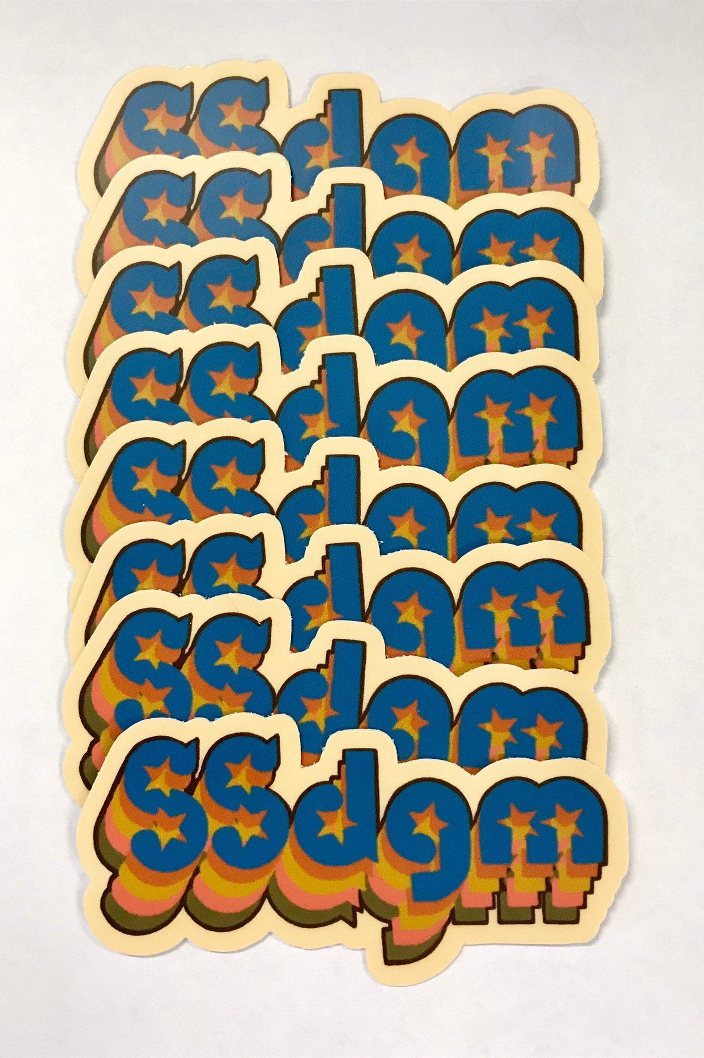 SSDGM Stay Sexy and Don’t Get Murdered My Favorite Murder Podcast Retro 70s Sticker.