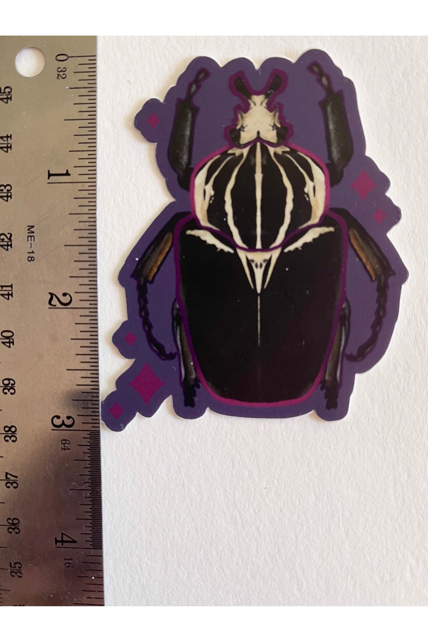 Goliath Beetle Matte Vinyl Nature Sticker.