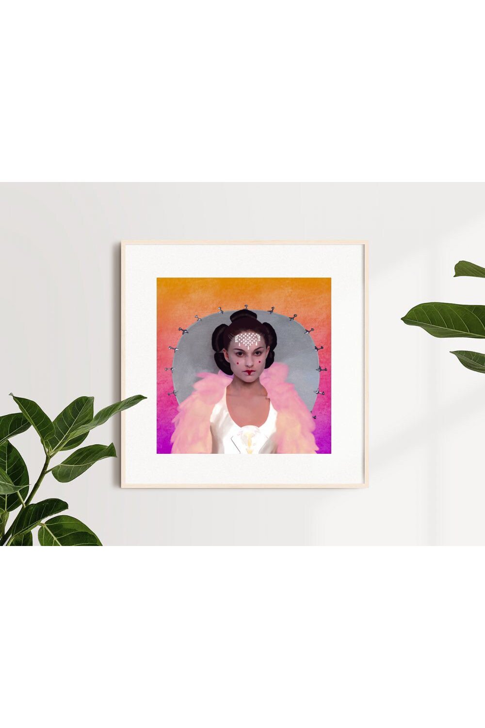 6x6 Art Print Queen Padme Amidala Celebration Parade Costume.