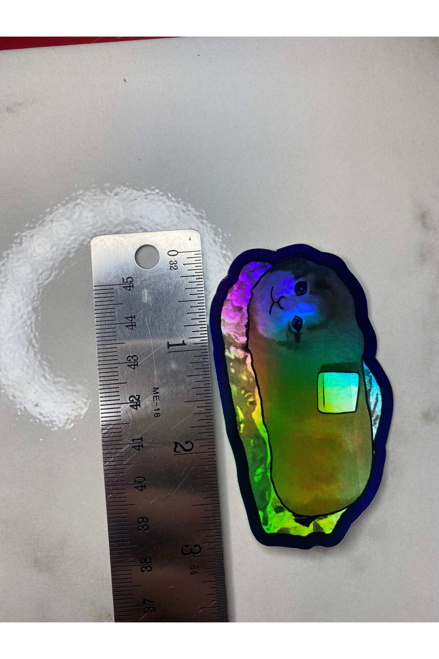 Let’s Get Baked (Potatoes) Crying Cat vinyl Sticker.