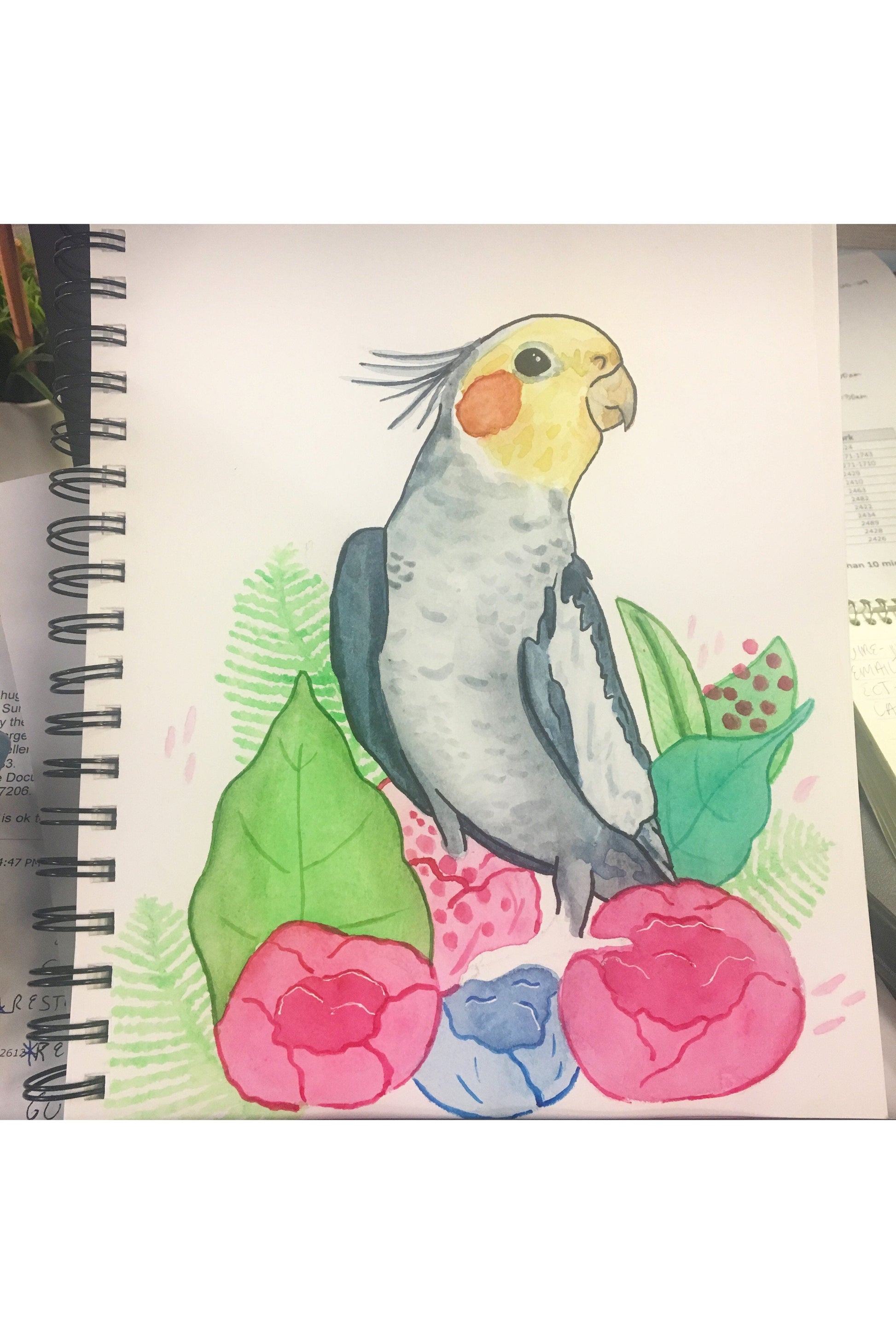Custom Animal Art - Watercolor Portrait Size 8x10.