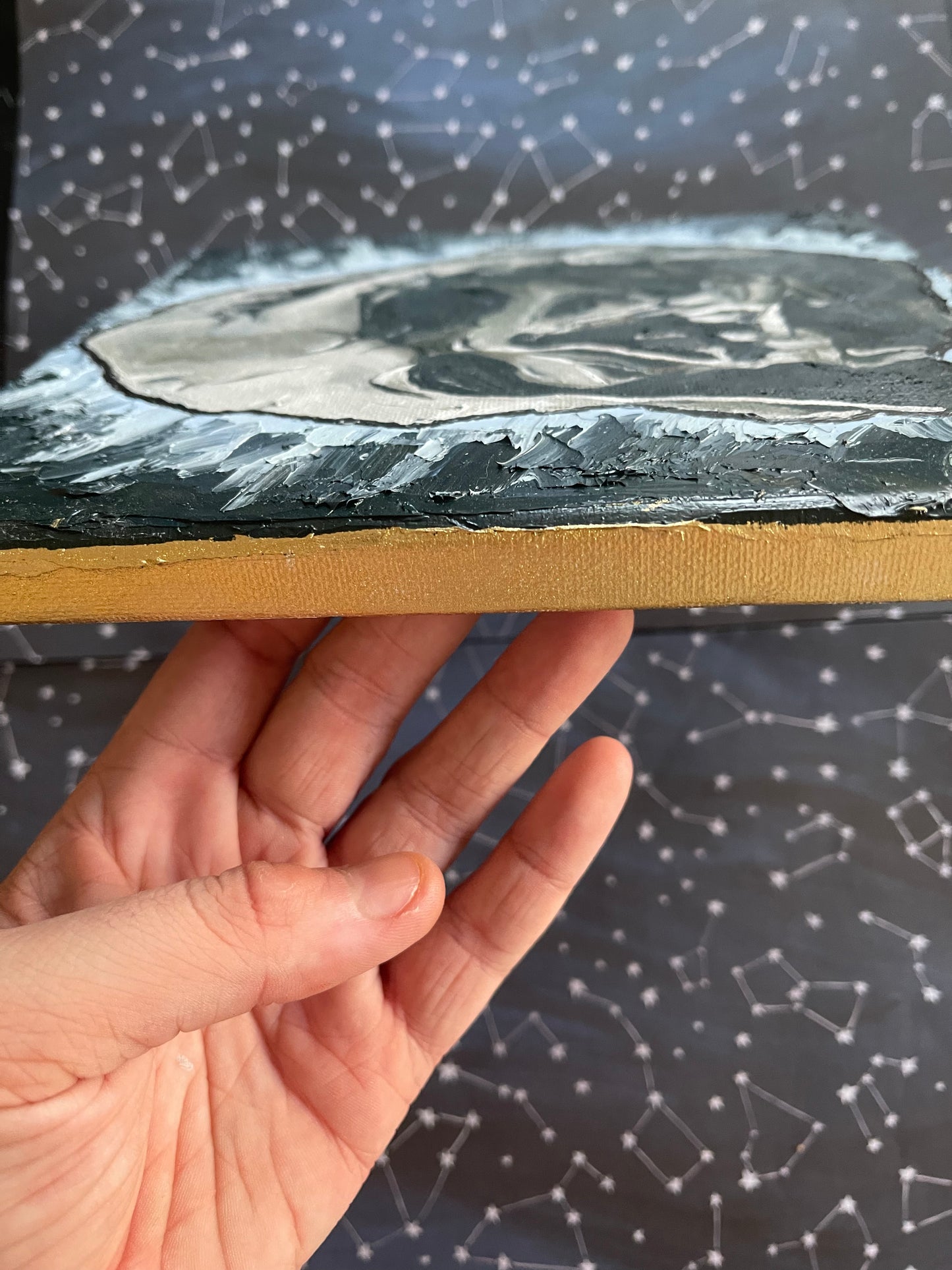 Vader Destroyed Mask Oil Painting - Fiat Lux Illustration