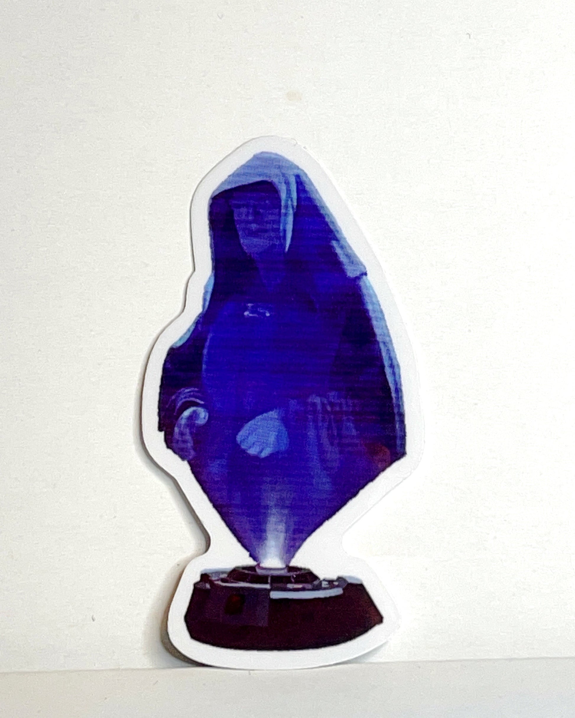 Vinyl Sticker of a Hologram of Emperor Palpatine Darth Sidious Transparent