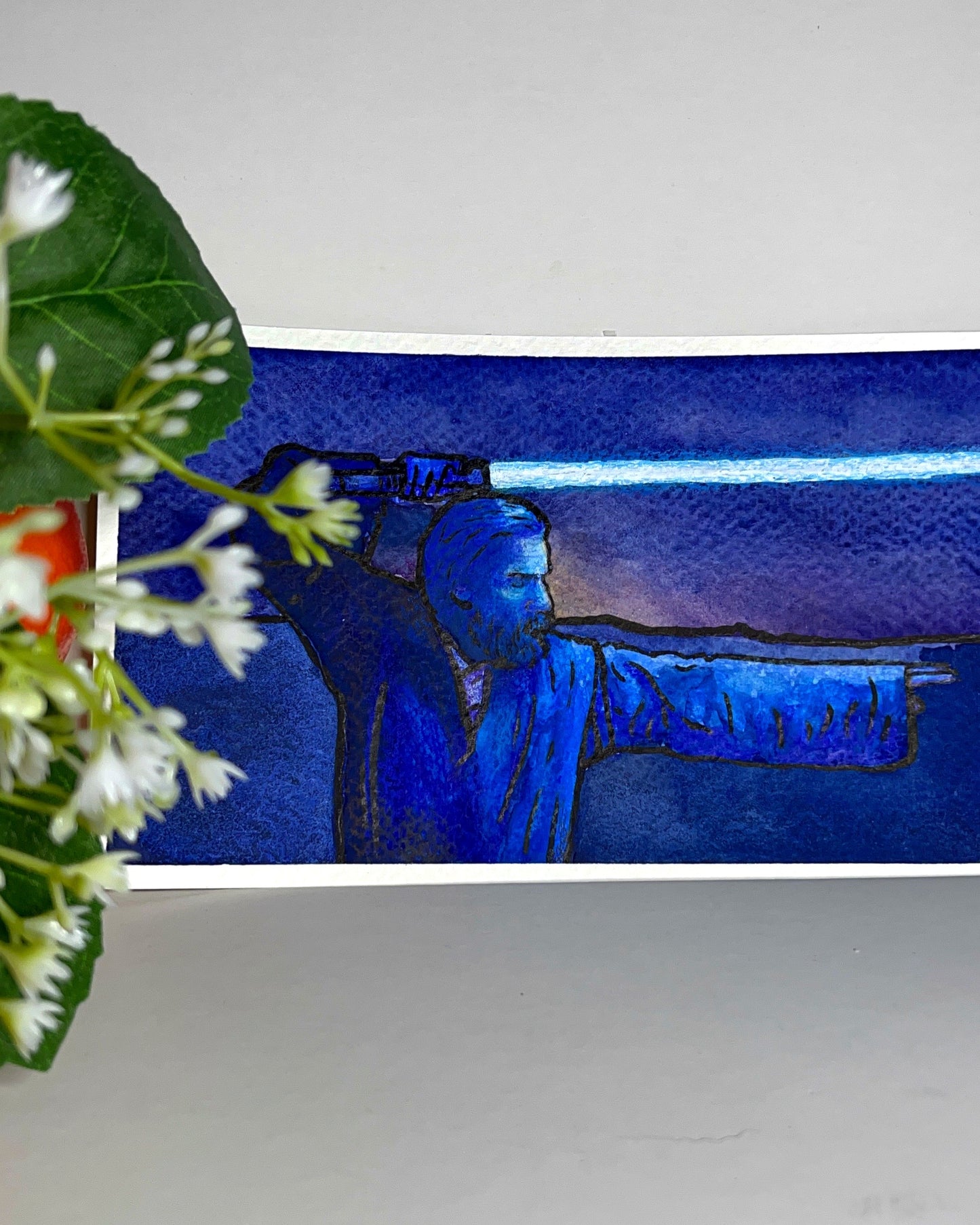 Obiwan Kenobi Series Form 3 Watercolor - Fiat Lux Illustration