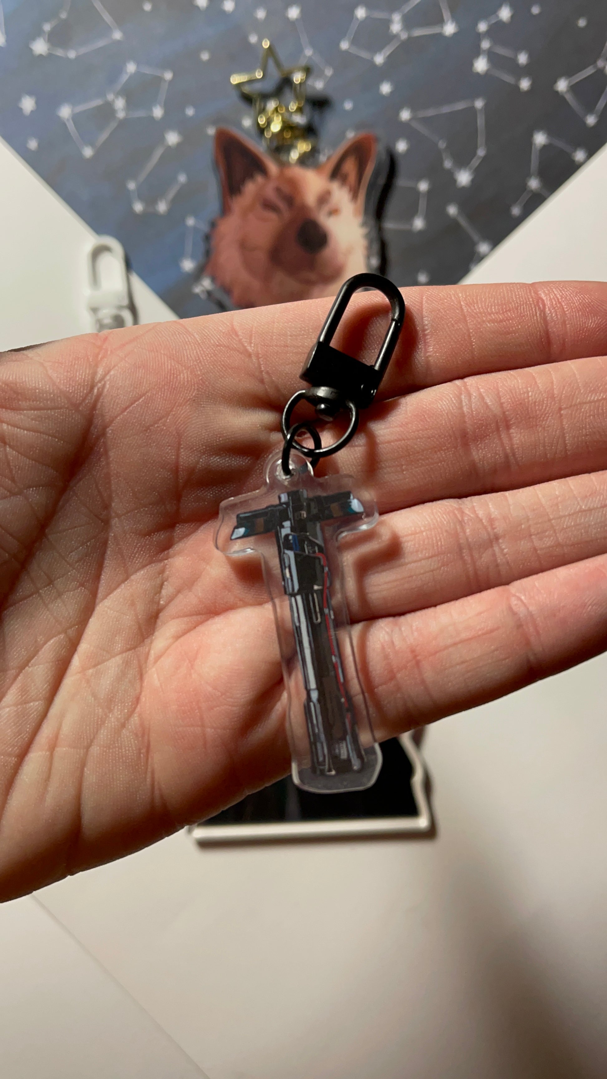 Kylo Ren cross guard Lightsaber Acrylic Keychain