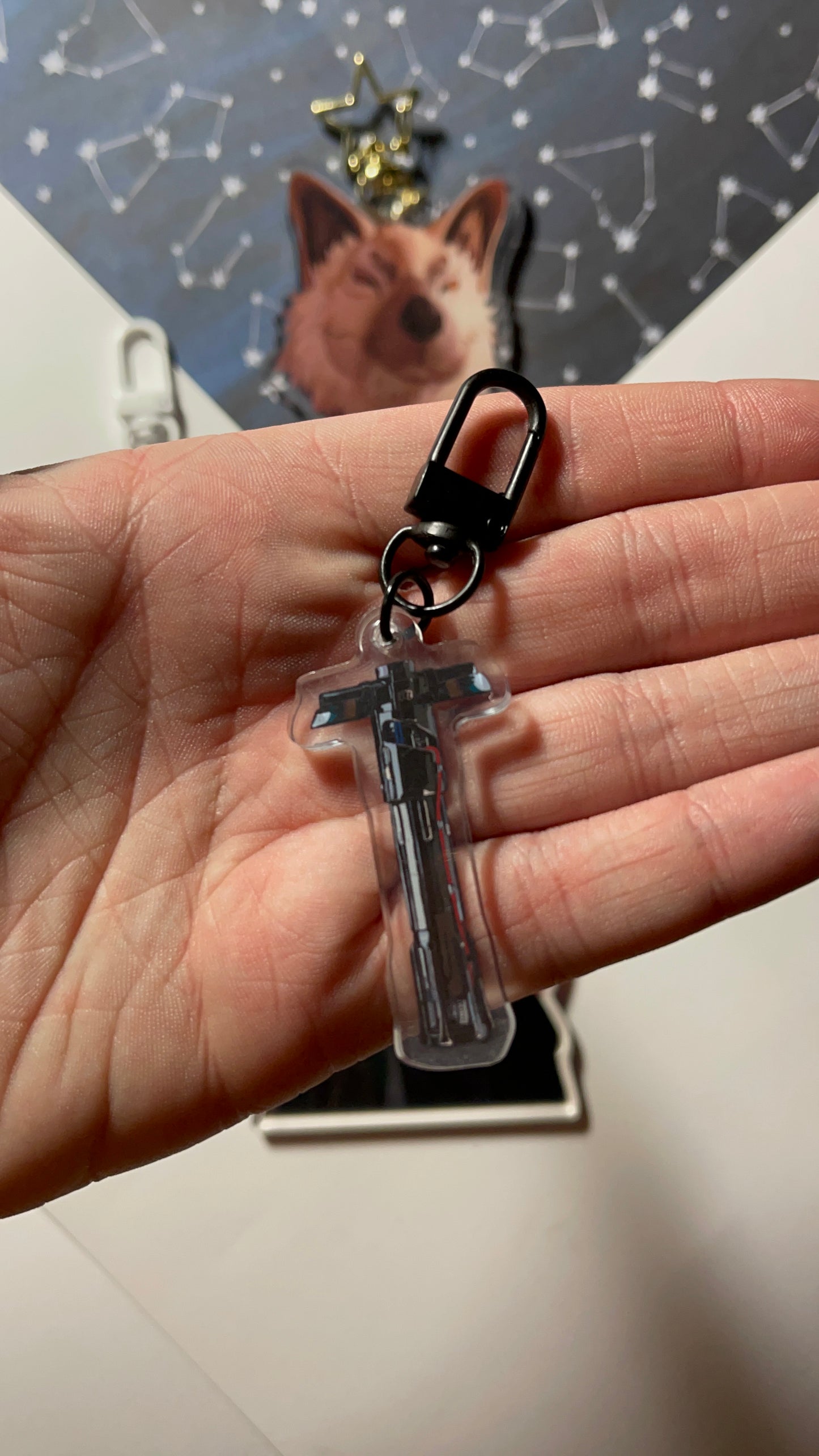 Kylo Ren Dark Side Lightsaber Acrylic Keychain