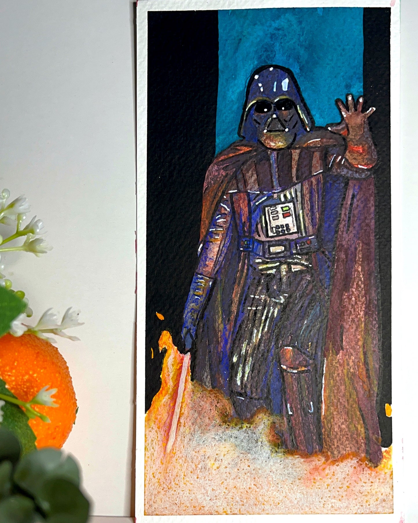 Vader Watercolor - Fiat Lux Illustration