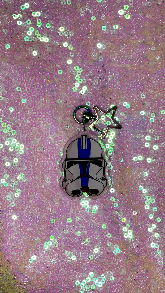 Clone Trooper 501st Helmet Acrylic Keychain