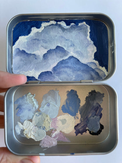 Clouds Oil Painting Tin Palette Series 4