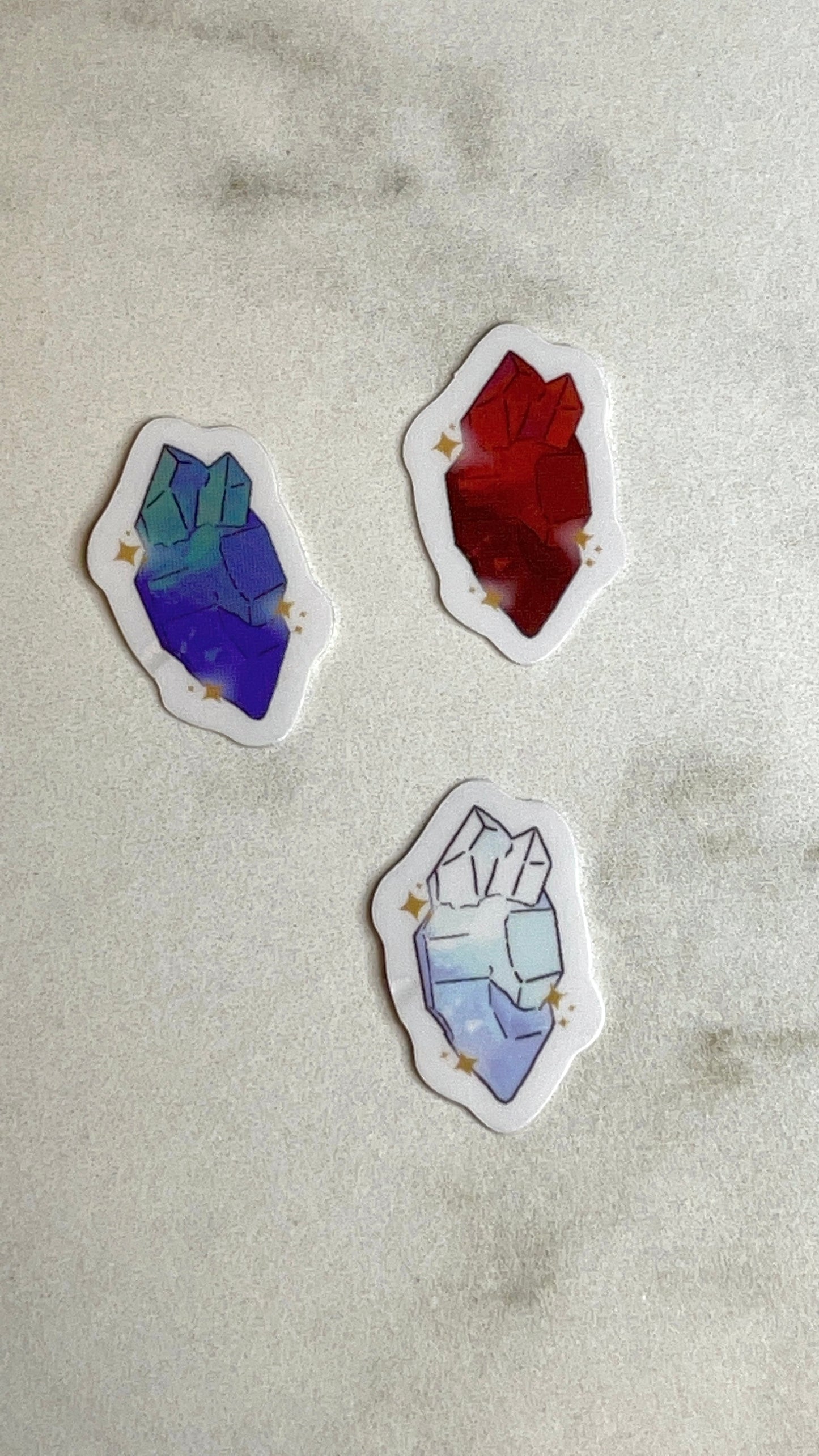 Kyber Crystals Transparent Mini Stickers