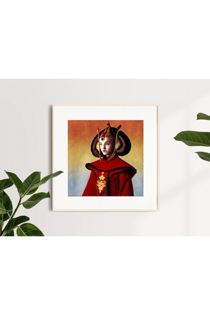 6x6 Art Print Queen Padme Amidala Throne Room Invasion Outfit.
