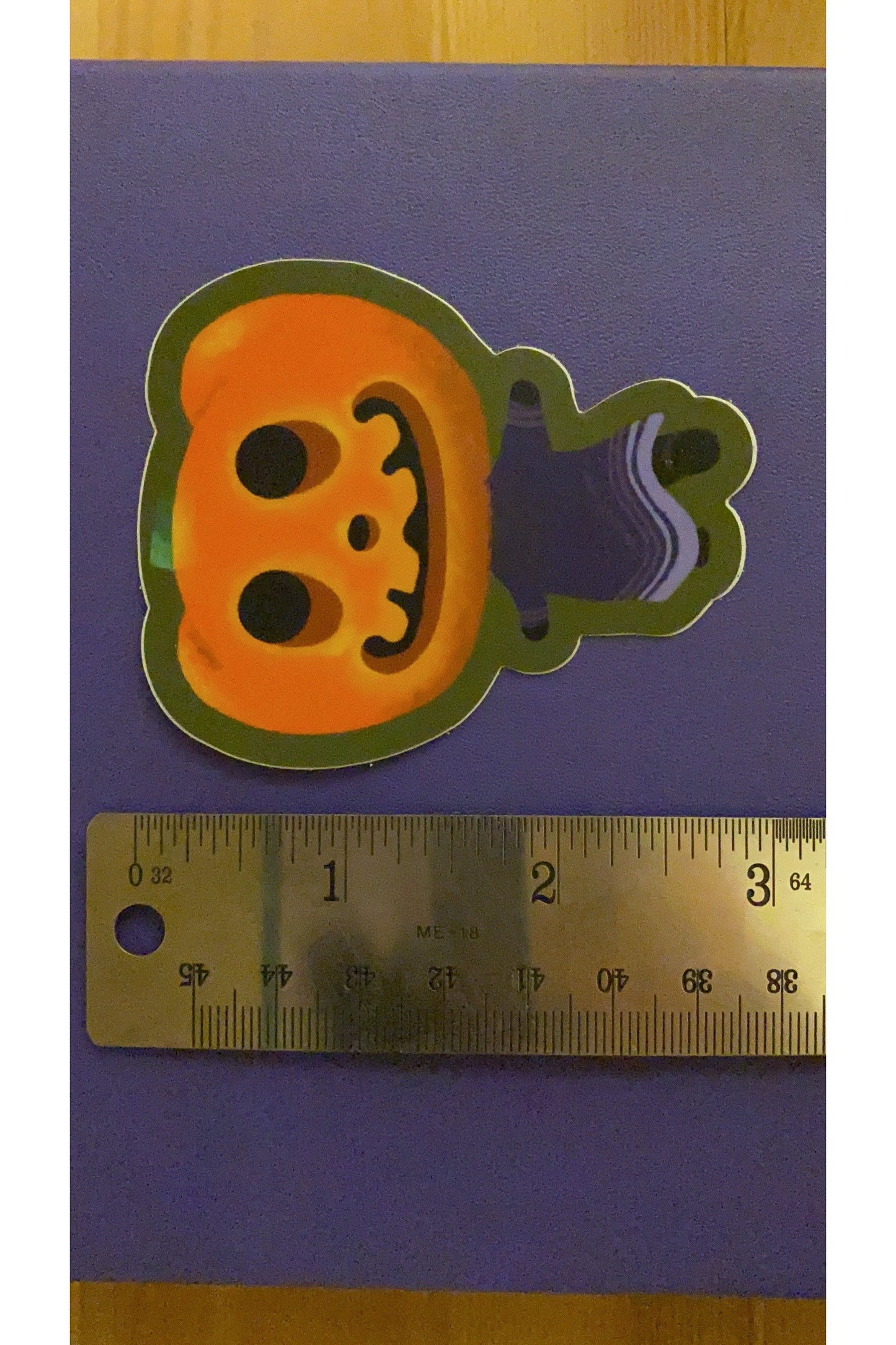 Jack Animal Crossing Jack O’Lantern Halloween Fanart Vinyl Sticker.