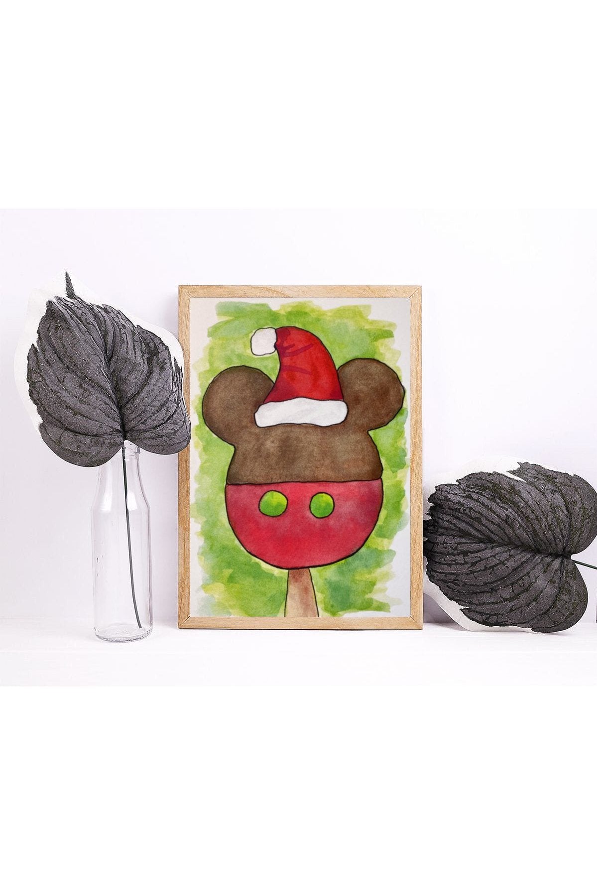 Santa Mouse Winter Yule Costume Dessert Food Illustration - The Happiest Caramel Apples on Earth.