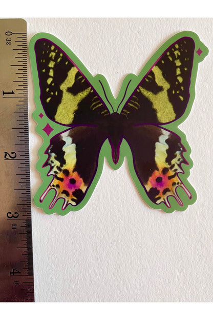 Sunset Moth Matte Vinyl Nature Sticker.