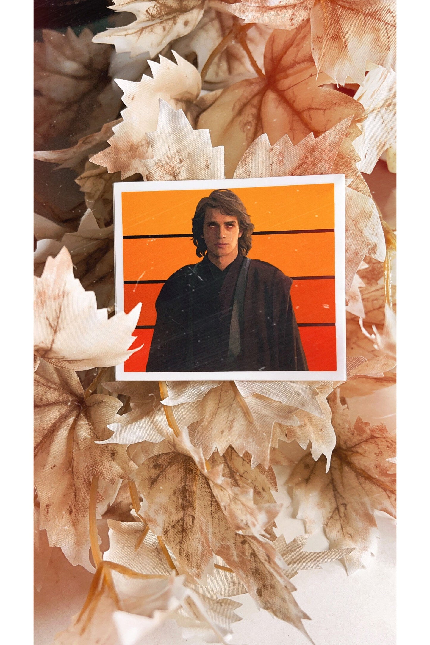 Square Sticker - Skywalker Color Block Ombre Portrait.
