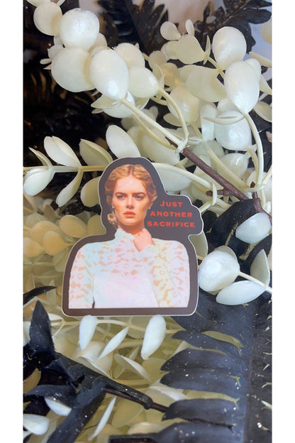 Final Girls Stickers - Ready or Not Grace La Domas Samara Weaving Portrait Vinyl Sticker.